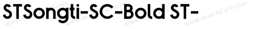 STSongti-SC-Bold ST字体转换